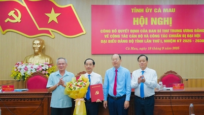 Đồng chí Hồ Thanh Thủy được chuẩn y giữ chức Phó Bí thư Tỉnh ủy Cà Mau, nhiệm kỳ 2020 - 2025