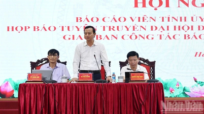 O Congresso Provincial do Partido Ha Tinh está programado para ocorrer de 30 de setembro a 2 de outubro de 2025.