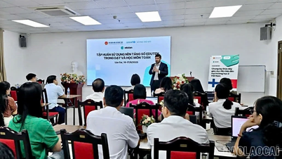 Lao Cai: 30 managers en leraren werden getraind in het evalueren van wiskundeonderwijs in de derde klas op het digitale platform Eduten