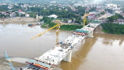 สะพาน Phong Chau ปิดหลังจากก่อสร้างเกือบ 300 วัน