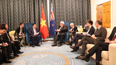 Lederen for den sentrale propaganda- og massemobiliseringskommisjonen møter speakeren i New Zealands parlament