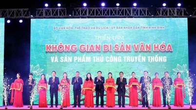 Das Kulturzentrum der Provinz Ninh Binh nimmt 2023 an der Ausstellung „Kulturerbe und traditionelle Handwerksprodukte“ teil.