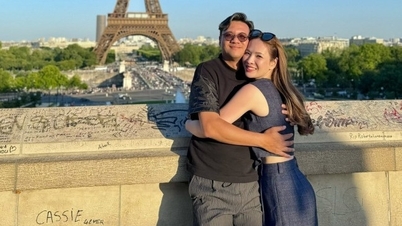 Acteur Manh Truong duwde zijn vrouw plotseling in het zwembad, Khai Anh omhelsde Dan Le stevig