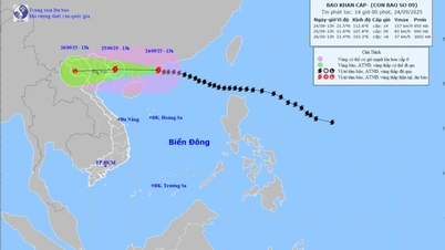 Bouře č. 9 míří k východní pevnině provincie Quang Ninh