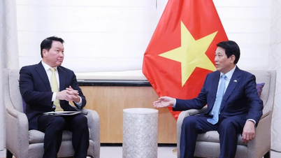 Chủ tịch nước Lương Cường tiếp Chủ tịch Tập đoàn SK Group