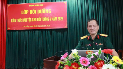 Trung đoàn 720: Tổ chức lớp bồi dưỡng kiến thức dân tộc năm 2025