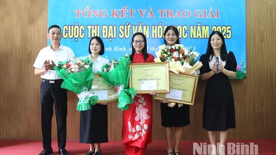 Podsumowanie i ceremonia wręczenia nagród w Konkursie Ambasadorów Kultury Czytelnictwa Prowincji Ninh Binh 2025