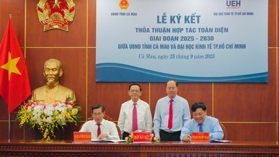 Ca Mau a semnat un acord de cooperare cuprinzător cu Universitatea de Economie din Ho Chi Minh City pentru perioada 2025-2030