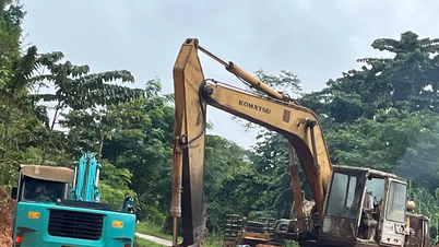 Quảng Ngãi: Khắc phục sạt lở trên Tỉnh lộ 674, nối lại giao thông xã biên giới
