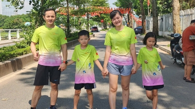 Run For Love 2025 – Seluruh keluarga 'menyentuh' musim gugur Hanoi
