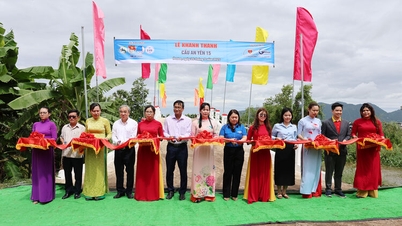 พิธีเปิดสะพานจราจร 2 แห่ง ในเขตเทศบาลตำบลโอลาม