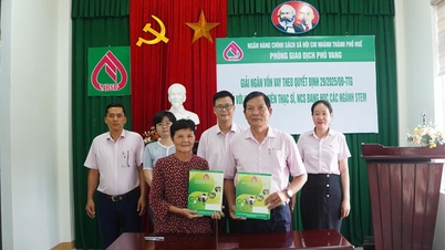 ធនាគារគោលនយោបាយសង្គម Phu Vang បញ្ចេញប្រាក់កម្ចី STEM ដំបូង