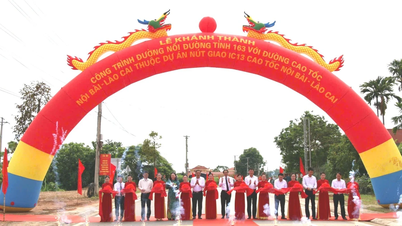 Inauguration of the road connecting Provincial Road 163 with Noi Bai - Lao Cai Expressway