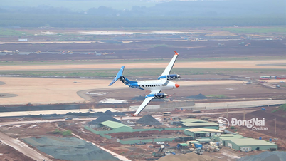 ロンタン空港での校正飛行初日に20回の飛行を完了