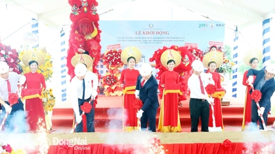 Groundbreaking ceremony of Social Housing Project on 3.5ha land in Trang Bom commune