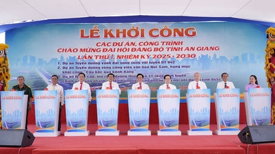 Groundbreaking ceremony of 3 projects to welcome the 1st Congress of An Giang Provincial Party Committee
