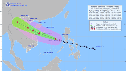 Weather today September 27: Storm Bualoi enters the East Sea, heavy rain over a wide area