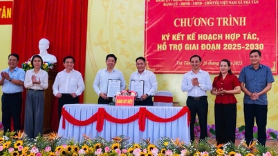 Der Bezirk Hoa Cuong führt zahlreiche Aktivitäten zur Unterstützung der Gemeinde Tra Tan durch