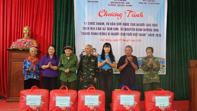 ពិនិត្យ និង​ពិគ្រោះ​យោបល់​សុខភាព​ដល់​មនុស្ស​ចាស់​ជិត ៦០០ នាក់​នៅ​ឃុំ Tam Kim និង Nguyen Binh
