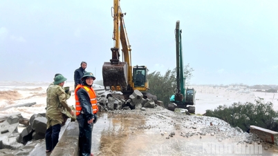 Ninh Binh declares emergency situation regarding natural disaster incident of landslide of Hai Thinh 3 sea dike