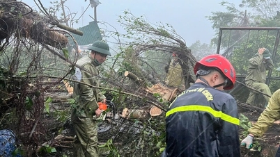 Thanh Hoa: 경찰, 10번째 폭풍에서 많은 위험한 사건 지원 및 구조