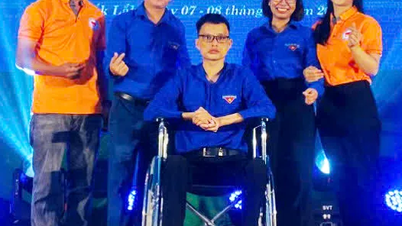 Disabled boy sows seeds of love