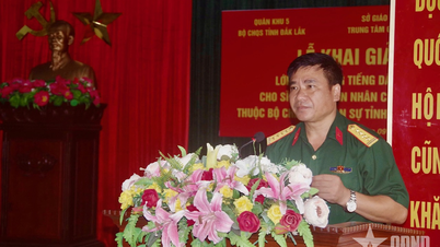Dak Lak Provincial Military Command opens Ede language class in 2025