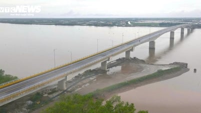 Bewundern Sie die fast 1.000 Milliarden VND teure Red River Bridge, die Hung Yen mit Ninh Binh verbindet