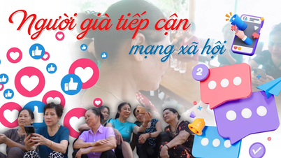 Elderly people access social networks