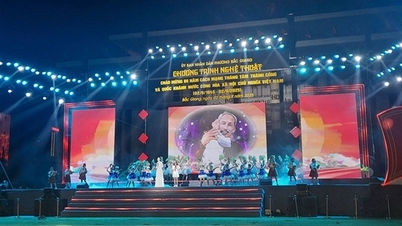 Art program and fireworks light up Kinh Bac sky on Independence Day