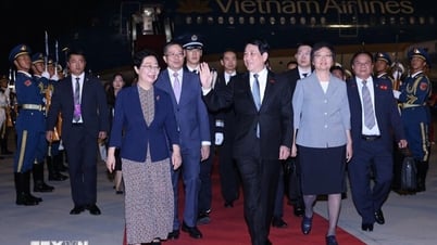 오늘 루옹 꾸엉 대통령은 중국에서 파시즘에 대한 승리 80주년을 기념하는 행사에 참석했습니다.