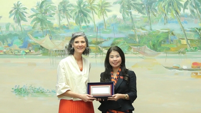 Deputy Head of the National Assembly Office Le Thu Ha received the UNDP Resident Representative in Vietnam