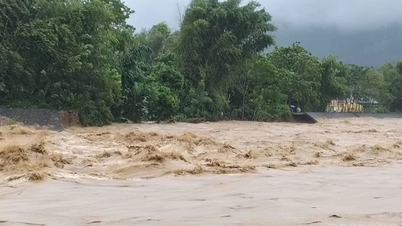 Emergency flood notice on rivers and streams in Lao Cai province
