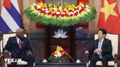 President Luong Cuong receives President of the Cuban National Assembly Esteban Lazo Hernández