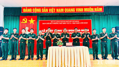 បញ្ជាការដ្ឋានការពារភូមិភាគទី៦ - តំបន់ពិសេស Con Dao បានបើកយុទ្ធនាការត្រាប់តាមកំពូល