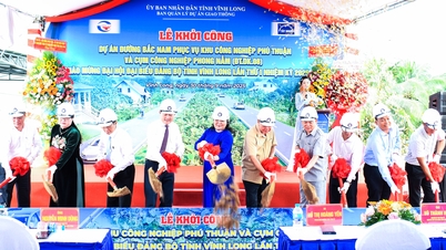 ពិធីបើកការដ្ឋានសាងសង់គម្រោងផ្លូវខាងជើង-ខាងត្បូង បម្រើសួនឧស្សាហកម្ម Phu Thuan និងចង្កោមឧស្សាហកម្ម Phong Nam