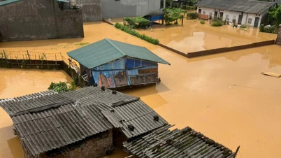 Cao Bang: River and stream water rises, many communes and wards are flooded