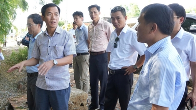 Check landslide situation, direct to overcome consequences of storm No. 10