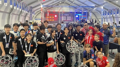 ក្រុមបាល់ទាត់វៀតណាម DroneSoccer ឈ្នះពានរង្វាន់នៅ FIDA World Cup