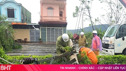 Ha Tinh focuses on overcoming the consequences of storm No. 10