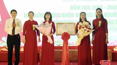 Trường Mầm non Sơn La Star đón nhận Bằng công nhận đạt chuẩn Quốc gia mức độ II