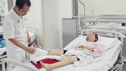 Đứt lìa cẳng chân do máy cắt cỏ