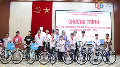 "Tiếp sức đến trường" cho trẻ em xã Quảng Tân