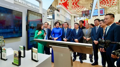 Vietcombank berpartisipasi dalam Pameran Nasional dengan tema "Menghubungkan warga digital, menciptakan nilai-nilai digital"