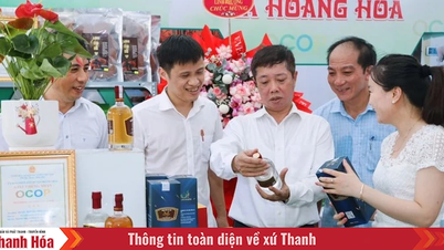 Deschiderea târgului de produse agricole și alimentare sigure în comuna Hoang Hoa în 2025