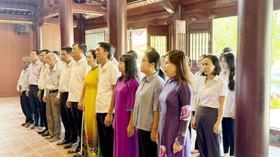 Dâng hương tưởng niệm 123 năm ngày sinh Tổng Bí thư Lê Hồng Phong