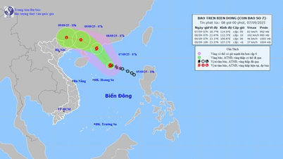 Lao Cai is among 6 provinces and cities forecast to have heavy rain due to the direct circulation of storm No. 7.