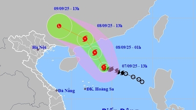 How does the far edge of storm No. 7's circulation cause heavy rain in the North?