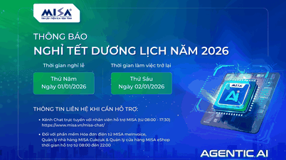 กลุ่มบริษัท MISA ประกาศตารางวันหยุดปีใหม่ประจำปี 2026