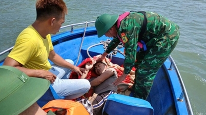 De grenswacht van Quang Ninh heeft snel zes vissers in nood op zee gered.